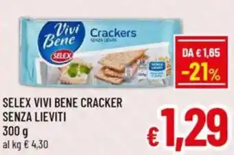 A&O Selex vivi bene cracker senza lieviti offerta