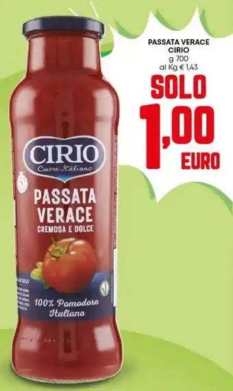 Pam Passata verace CIRIO offerta