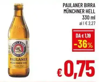 A&O Paulaner birra münchner hell offerta