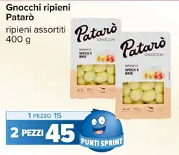 Carrefour Gnocchi ripieni Patarò offerta