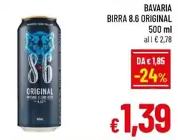 A&O Bavaria birra 8.6 original offerta