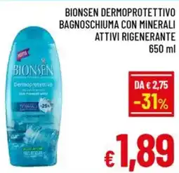 A&O Bionsen dermoprotettivo bagnoschiuma con minerali attivi rigenerante offerta