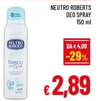 A&O Neutro roberts deo spray offerta