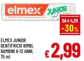 A&O Elmex junior dentifricio bimbi, bambini 6-12 anni, offerta