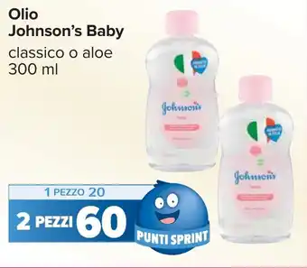 Carrefour Olio Johnson's Baby offerta