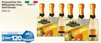 Carrefour Prosecchino Tris Millesimato Casa Sant'Orsola offerta