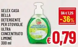 A&O Selex casa bella detergente per stoviglie ultra concentrato limone offerta