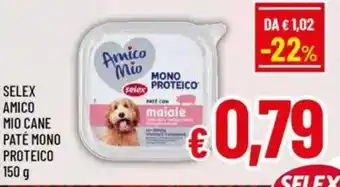 A&O Selex amico mio cane paté mono proteico offerta