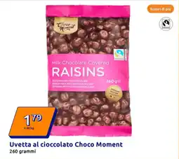 Action Uvetta al cioccolato Choco Moment offerta