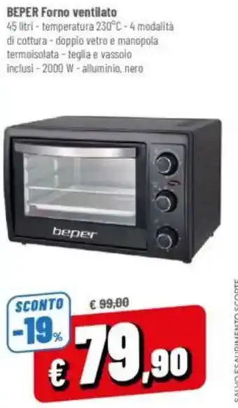 A&O Beper forno ventilato offerta