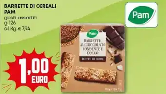 Pam Barrette di cereali PAM offerta