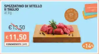 Prezzemolo e Vitale Spezzatino di vitello ii taglio al kg offerta