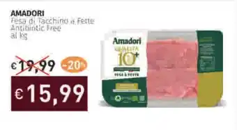 Prezzemolo e Vitale Amadori fesa di tacchino fette antibiotic free al kg offerta