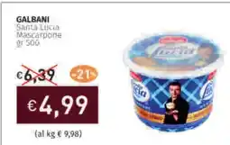 Prezzemolo e Vitale Galbani santa lucia mascarpone offerta