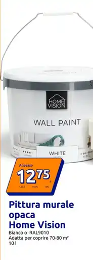 Action Pittura murale opaca Home Vision offerta