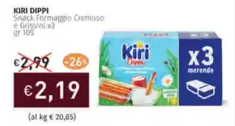 Prezzemolo e Vitale KIRI DIPPI Snack Formaggio Cremoso offerta