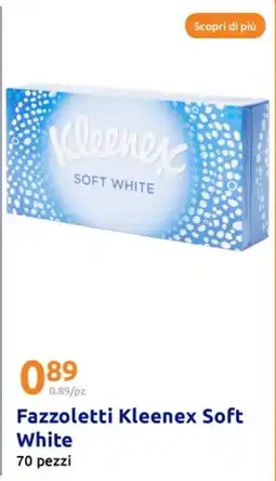 Action Fazzoletti Kleenex Soft White offerta