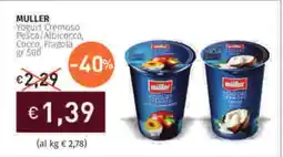 Prezzemolo e Vitale MULLER Yogurt Cremoso Pesca Albicocca, Cocco, Fragola offerta