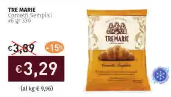 Prezzemolo e Vitale TRE MARIE Cornetti Semplici x5 offerta