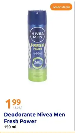 Action Deodorante Nivea Men Fresh Power offerta