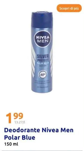 Action Deodorante Nivea Men Polar Blue offerta