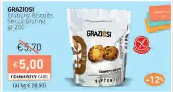 Prezzemolo e Vitale GRAZIOSI Crunchy Biscuits2 Senza Glutine offerta