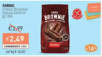 Prezzemolo e Vitale FARMO Choco Brownie Senza Glutine offerta