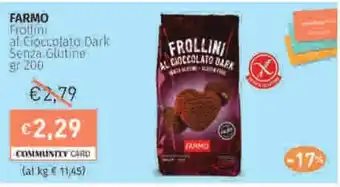 Prezzemolo e Vitale FARMO Frottini al Cioccolato Dark Senza Glutine offerta