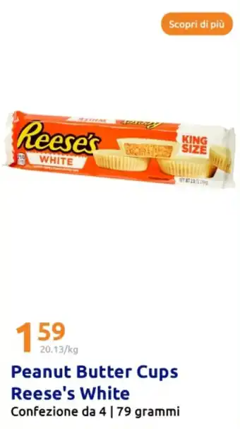 Action Peanut Butter Cups Reese's White offerta