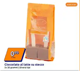 Action Cioccolato al latte su stecco offerta