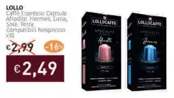 Prezzemolo e Vitale LOLLO Ciffe Espresso Capsule offerta