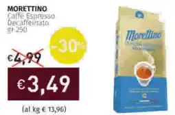 Prezzemolo e Vitale MORETTINO Caffe Espresso Decaffeinato offerta