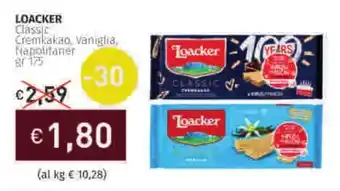 Prezzemolo e Vitale LOACKER Classic Cremkakao, Vaniglia, Napolitaner offerta