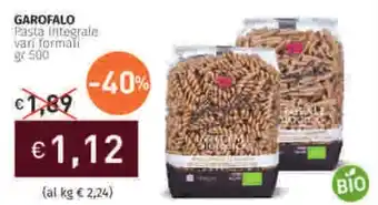 Prezzemolo e Vitale GAROFALO Pasta Integrale vari formati offerta