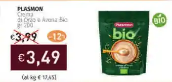 Prezzemolo e Vitale PLASMON Crema di Orzo e Avena Bio offerta