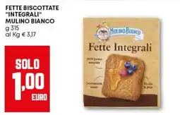 Pam Fette biscottate "integrali" MULINO BIANCO offerta