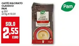 Pam Caffè macinato classico PAM offerta