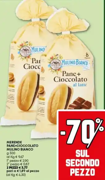 Pam Merende pane+cioccolato MULINO BIANCO offerta