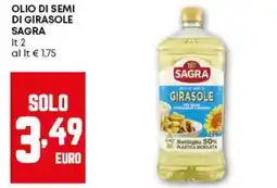 Pam Olio di semi di girasole SAGRA offerta