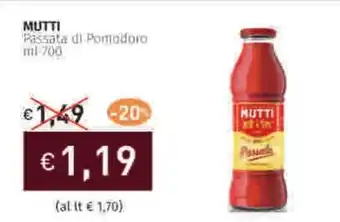 Prezzemolo e Vitale MUTTI Passata di Pomodoro offerta