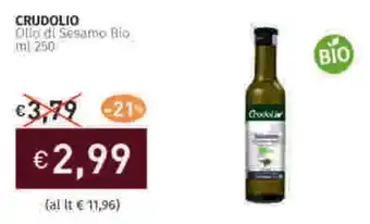 Prezzemolo e Vitale CRUDOLIO Ollo di Sesamo Bio offerta