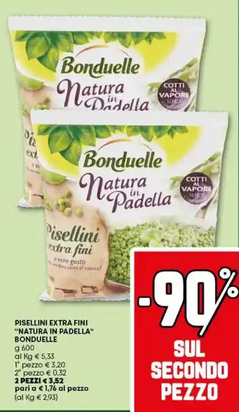 Pam Pisellini extra fini "natura in padella" BONDUELLE offerta