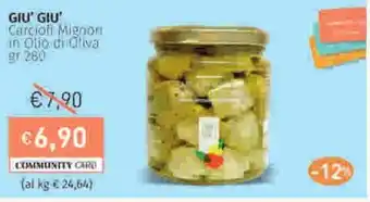 Prezzemolo e Vitale GIỮ GIỮ Carciofi Mignon in Olio di Oliva offerta