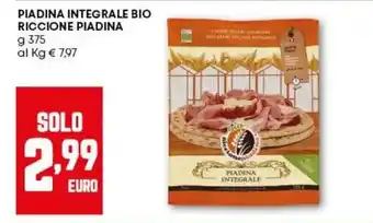 Pam PIADINA INTEGRALE BIO RICCIONE PIADINA offerta