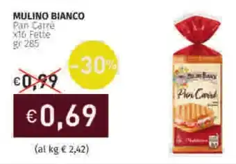 Prezzemolo e Vitale MULINO BIANCO Pan Carre X16 Fette offerta