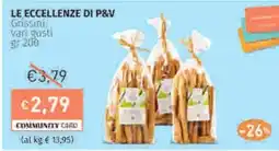 Prezzemolo e Vitale LE ECCELLENZE DI P&V Grissini vari gusti offerta