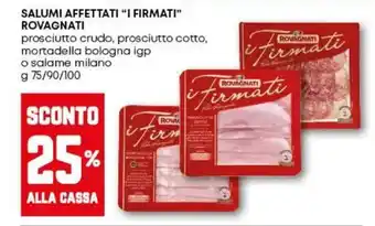 Pam Salumi affettati "i firmati" ROVAGNATI offerta