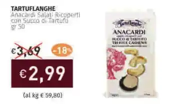 Prezzemolo e Vitale TARTUFLANGHE Anacardi Salati Ricoperti con Succo di Tartufo offerta