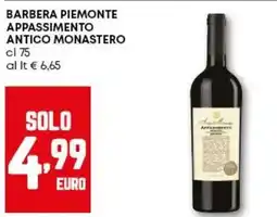 Pam Barbera piemonte appassimento antico monastero offerta