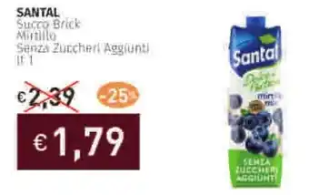 Prezzemolo e Vitale SANTAL Succo Brick offerta